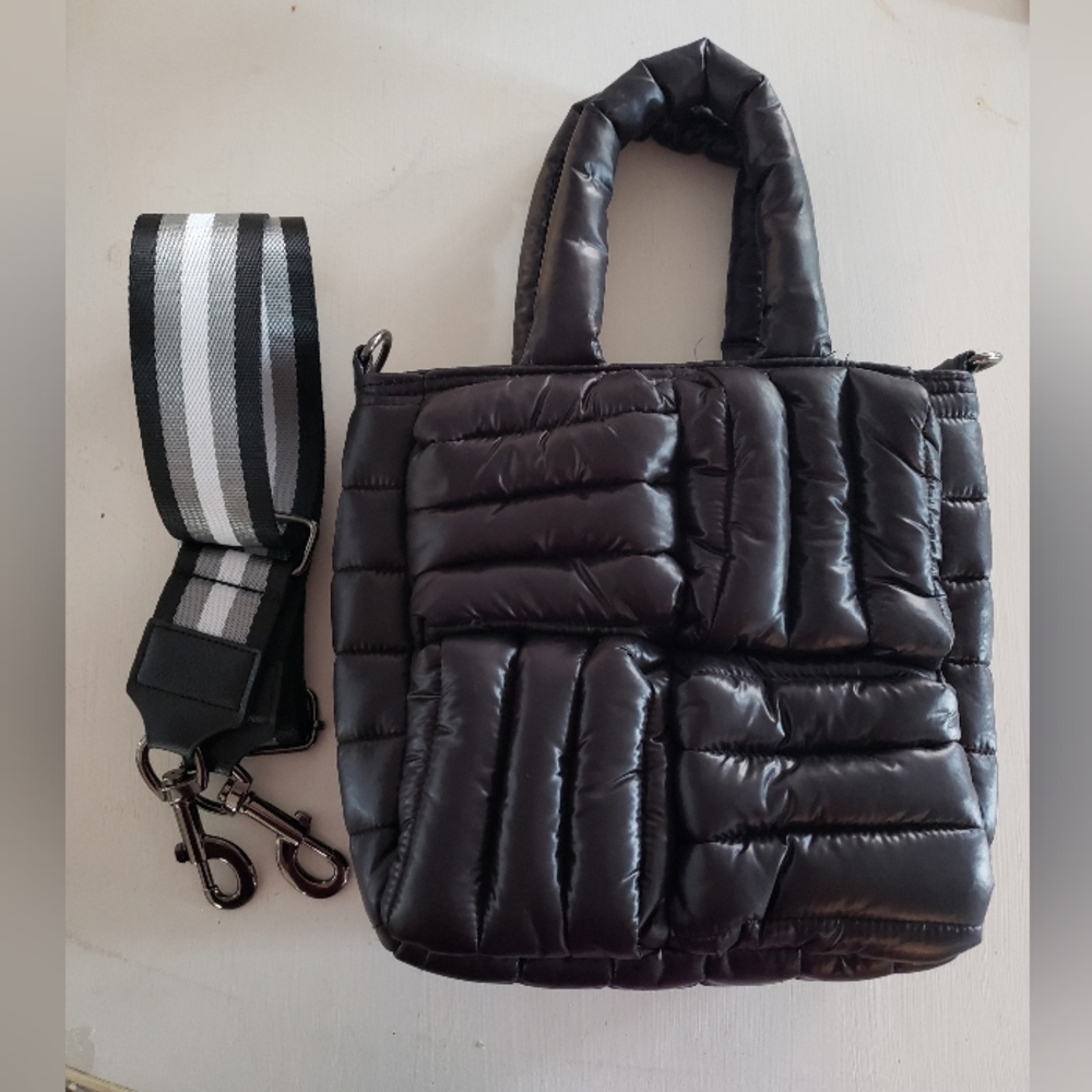 Think Royln Puffer Purse, Black, Not Used